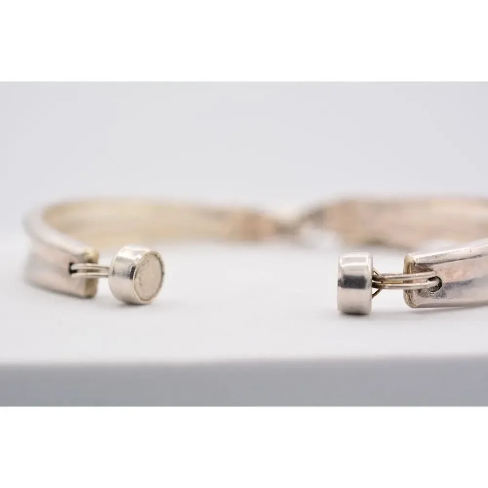 Roger Brothers Vintage Bracelet Silver Plated Starfish Pearl Charm Garland Bin7